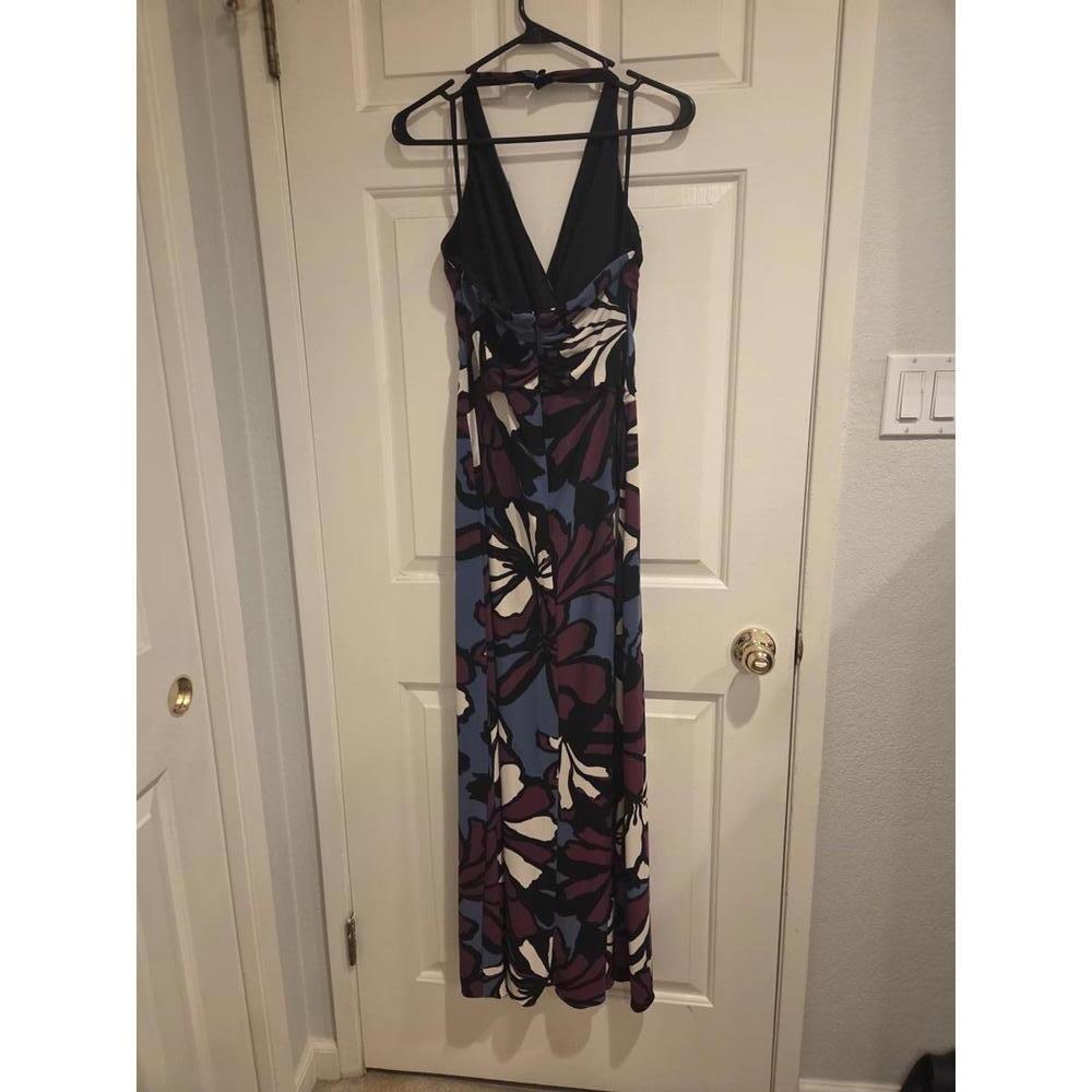Nine West Floral Pattern Maxi Dress Size 6 - Picture 11 of 14
